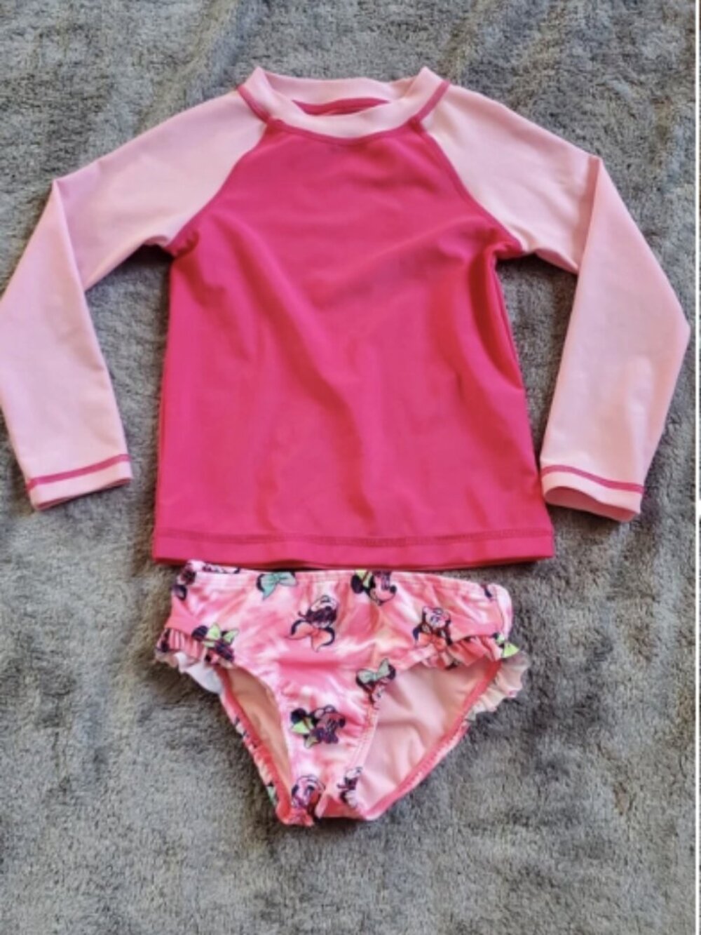 Toddler Girl 2T Swim Set Rashguard and bottoms